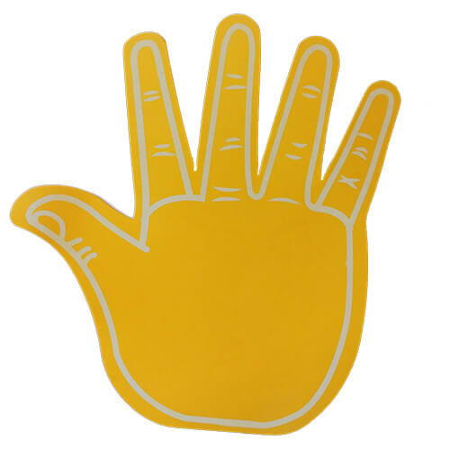 Foam-hand-high-5-yellow